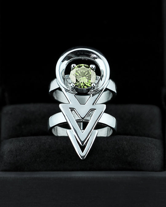 Rune Ring in Mirror Steel