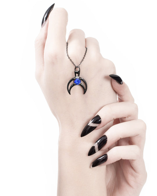 Rhea Black Sterling Silver Necklace