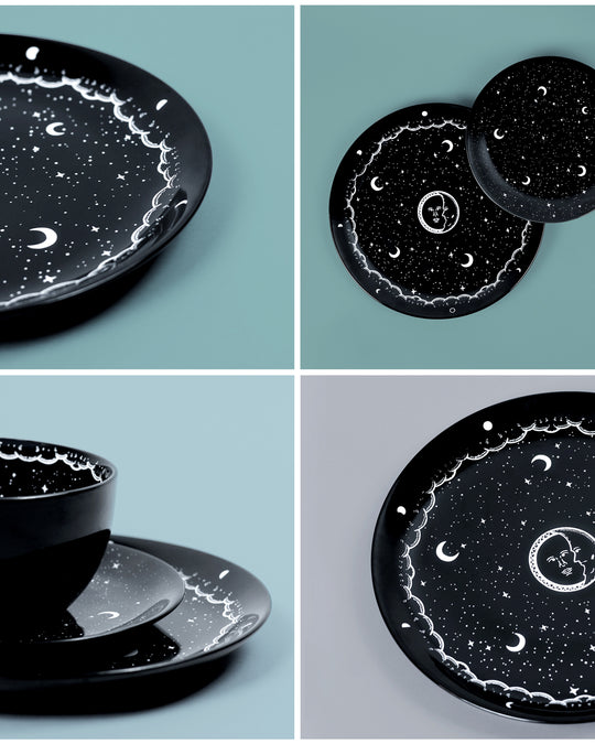Midnight Large Porcelain Dinner Plate