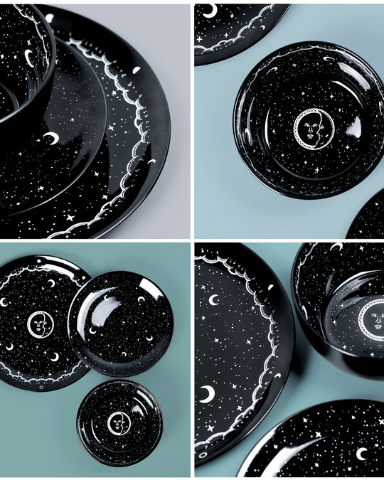 Midnight Small Porcelain Dinner Plate