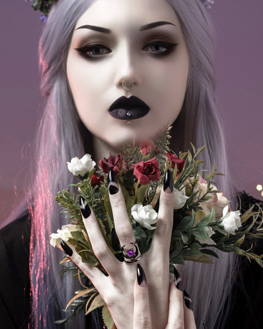 Occult Black Silver Ring US5 to US10