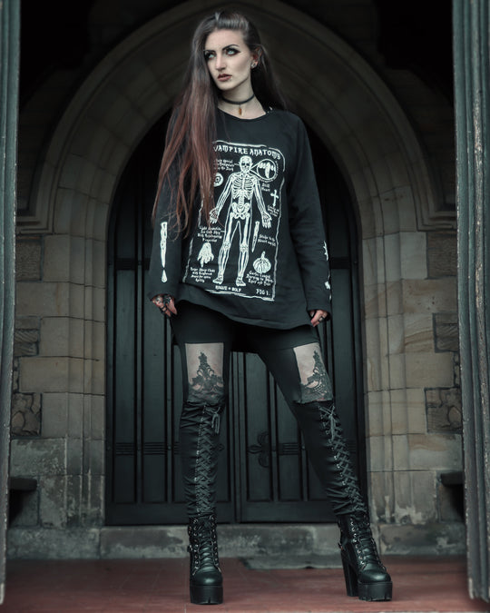 Vampire Anatomy Long Sleeve Tee