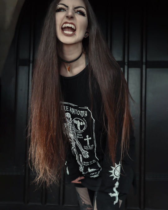 Vampire Anatomy Long Sleeve Tee