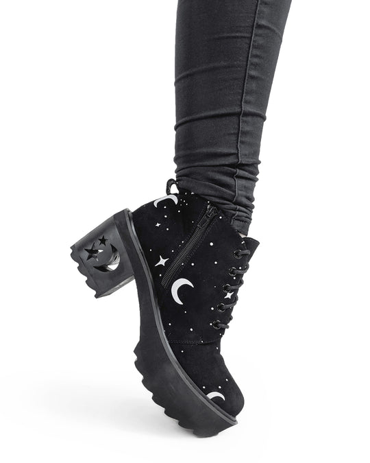 MoonDust Platform Heel Boots