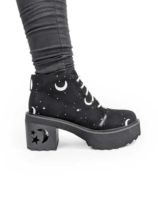 MoonDust Platform Heel Boots