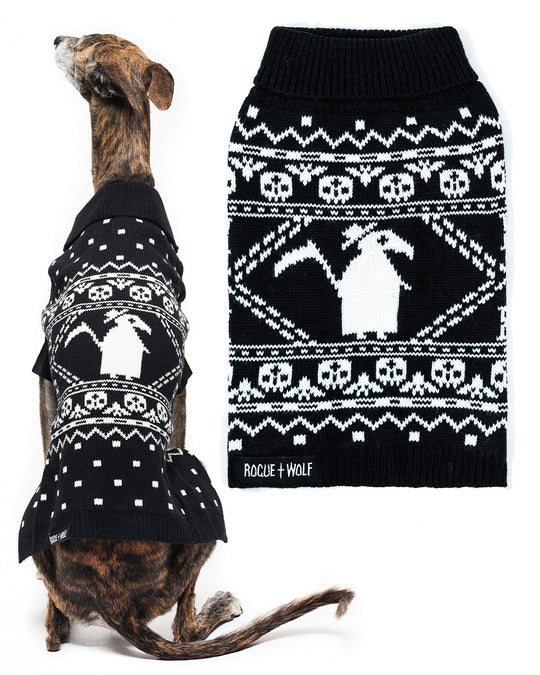 Plague Doctor Knitted Pet Sweater - Dog or Cat