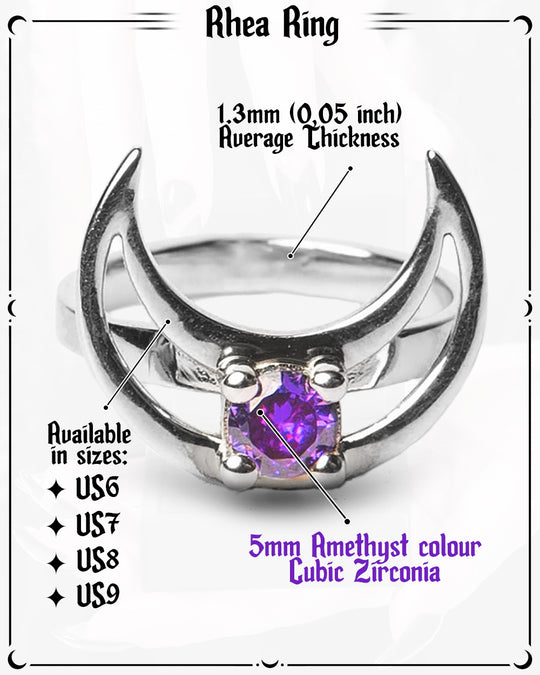 Rhea Ring in Mirror Steel