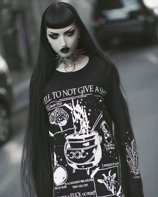 A Spell To Not Give A Sh*t  - Long Sleeve Tee