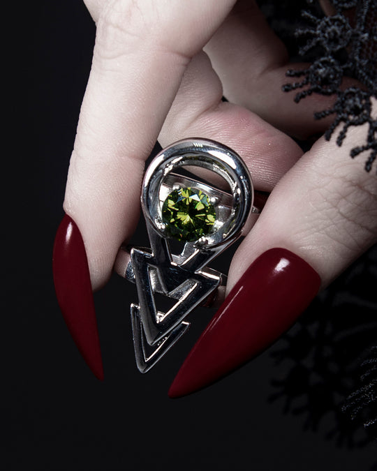 Rune Ring in Mirror Steel