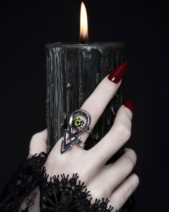 Rune Ring in Mirror Steel
