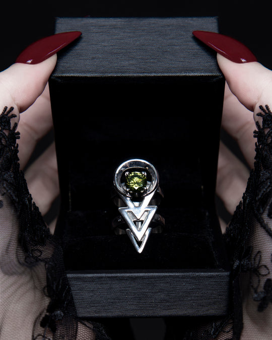 Rune Ring in Mirror Steel