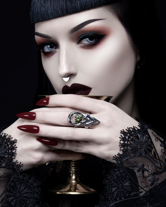 Rune Ring in Mirror Steel