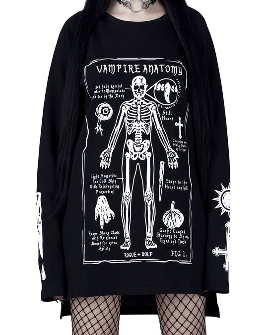 Vampire Anatomy Long Sleeve Tee