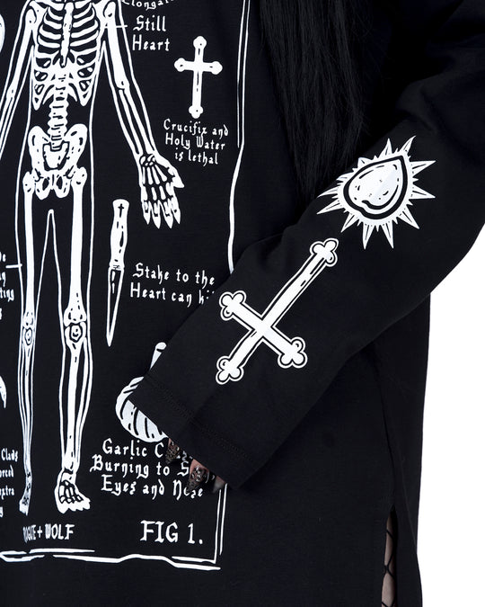 Vampire Anatomy Long Sleeve Tee