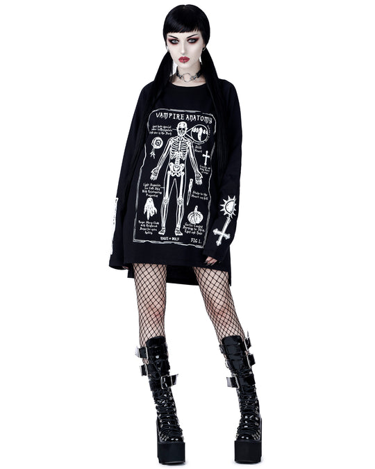 Vampire Anatomy Long Sleeve Tee