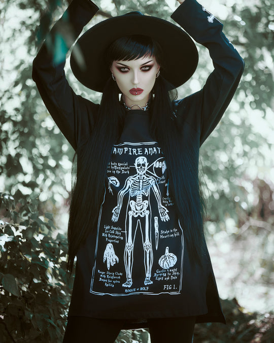 Vampire Anatomy Long Sleeve Tee