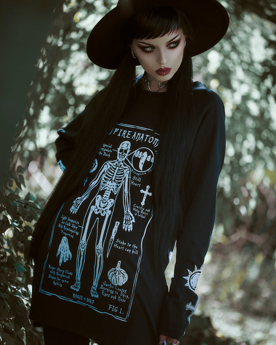 Vampire Anatomy Long Sleeve Tee