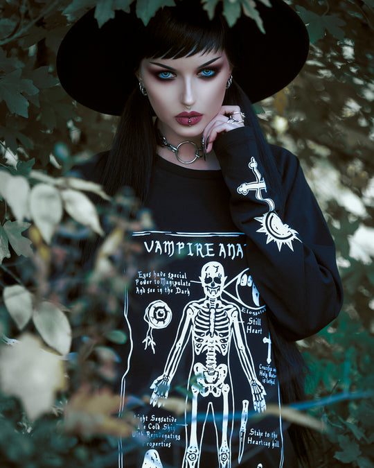 Vampire Anatomy Long Sleeve Tee