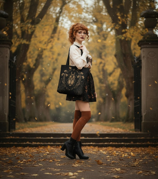 Black House Scarab Tote Bag