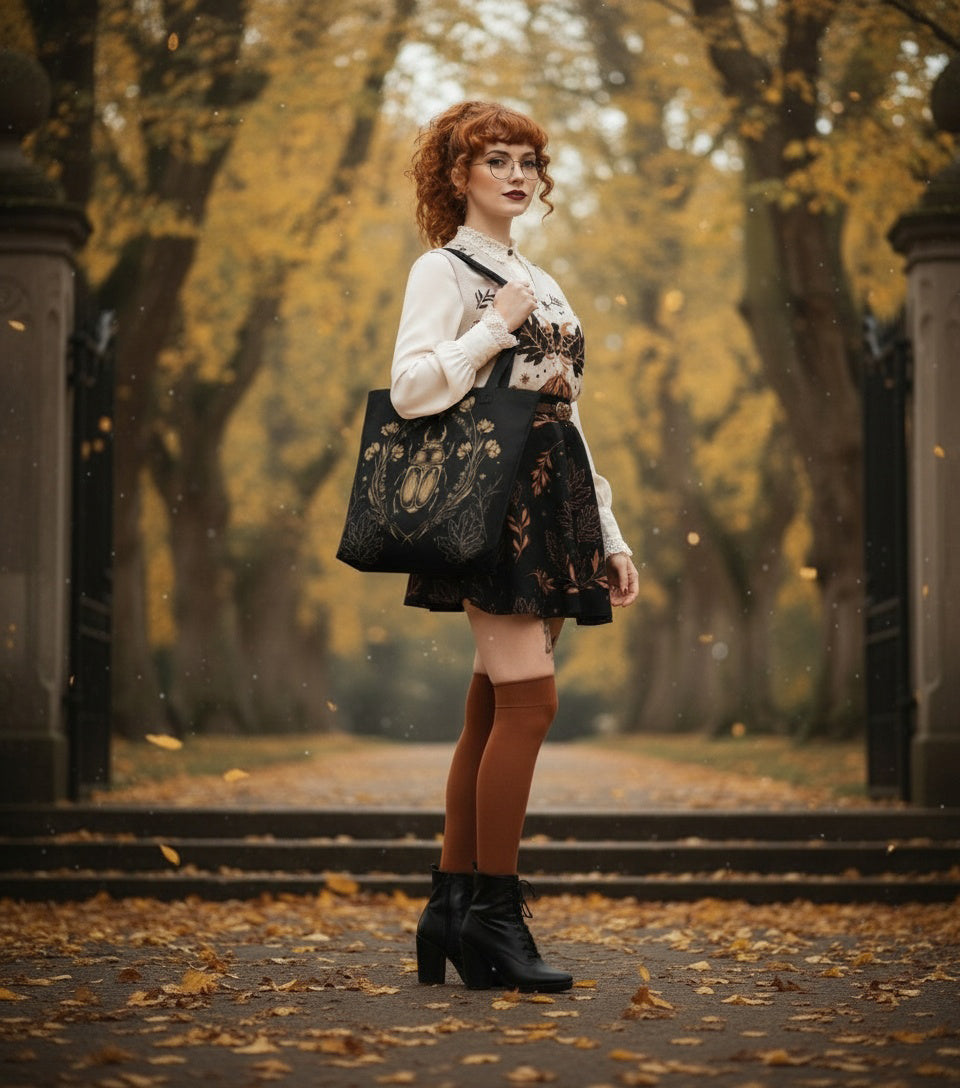 Black House Scarab Tote Bag