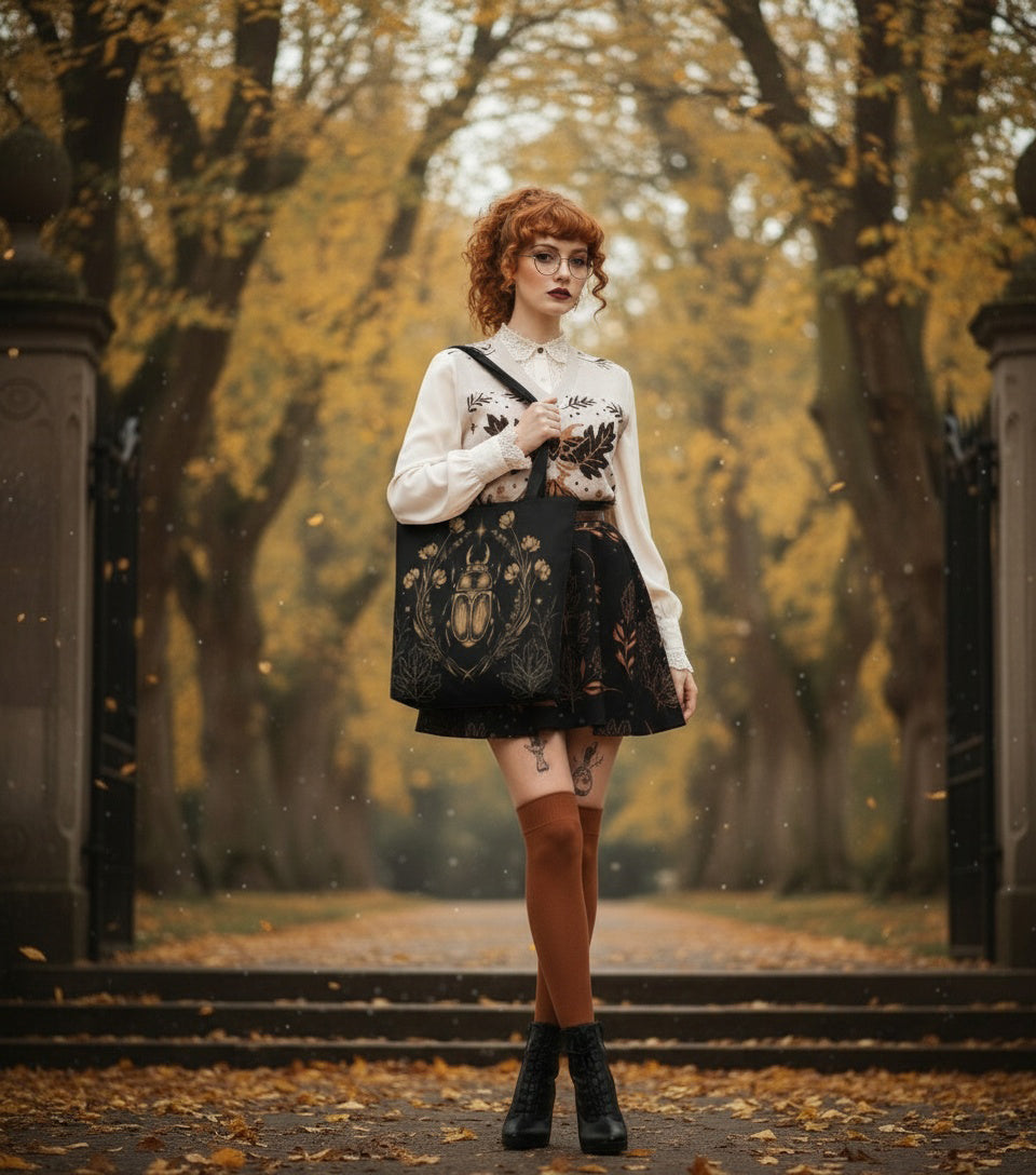 Black House Scarab Tote Bag