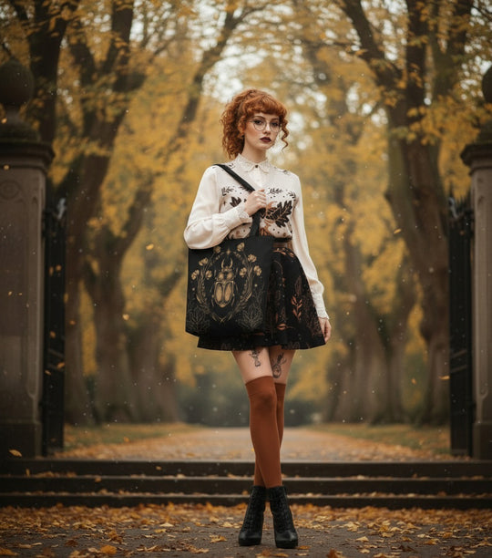 Black House Scarab Tote Bag