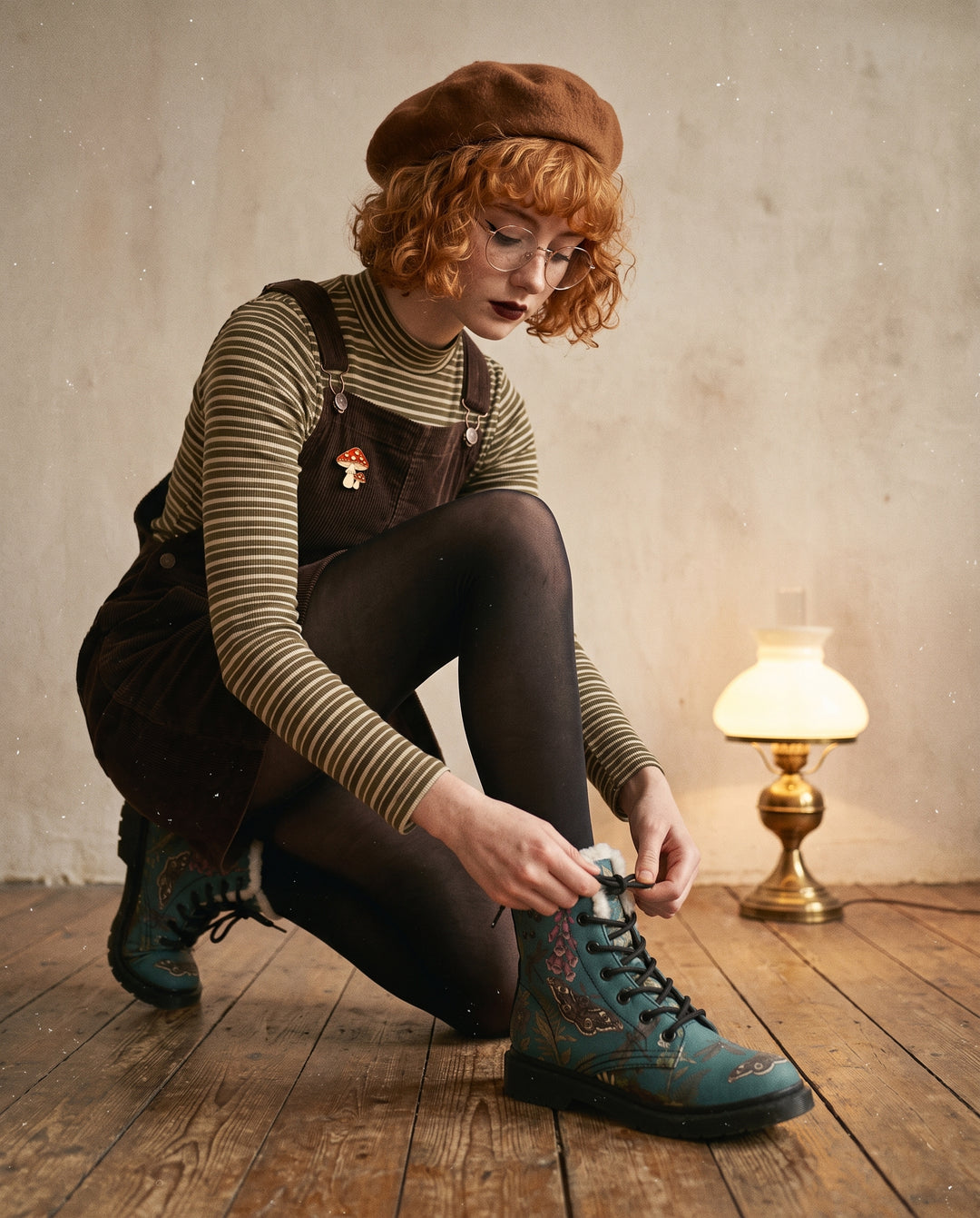 Moth Meadow Winter Boots worn