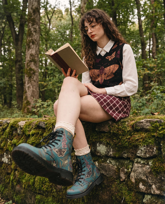 Moth Meadow Boots worn