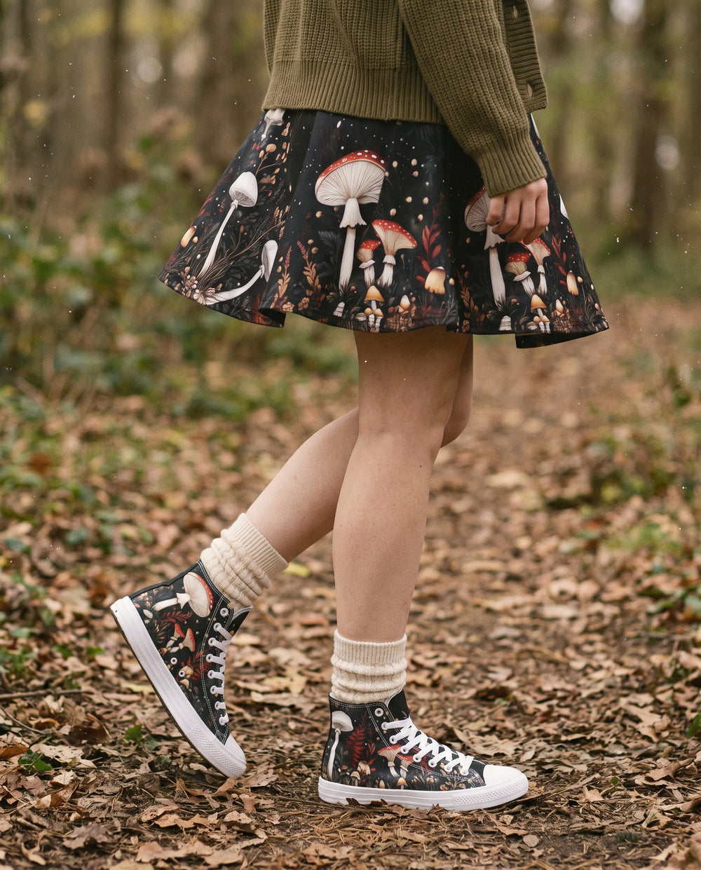 Faery Fungi Skater Skirt