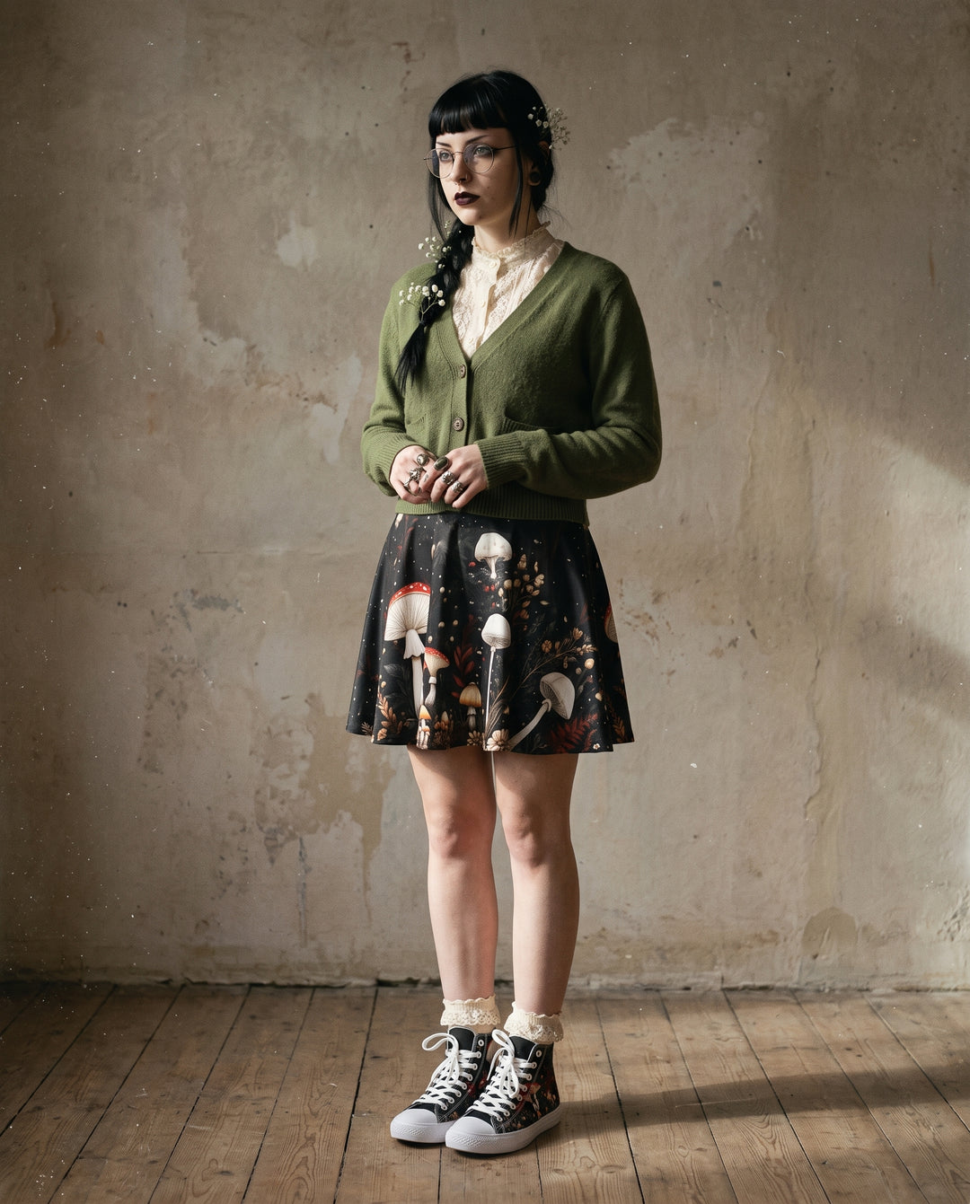 Faery Fungi Skater Skirt