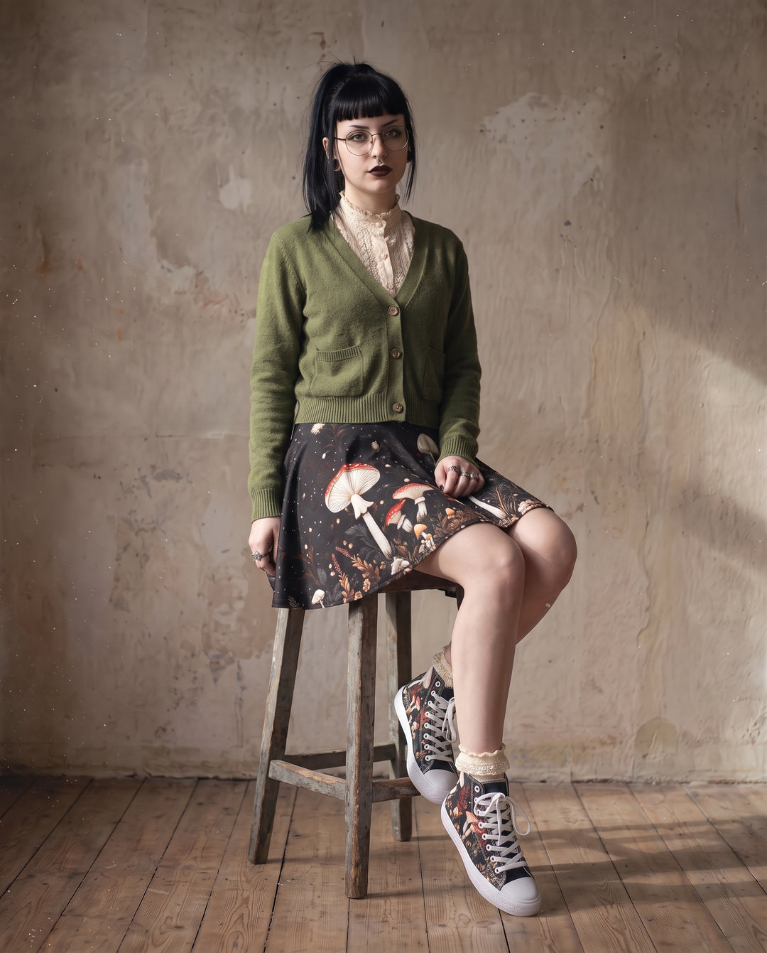 Faery Fungi Skater Skirt