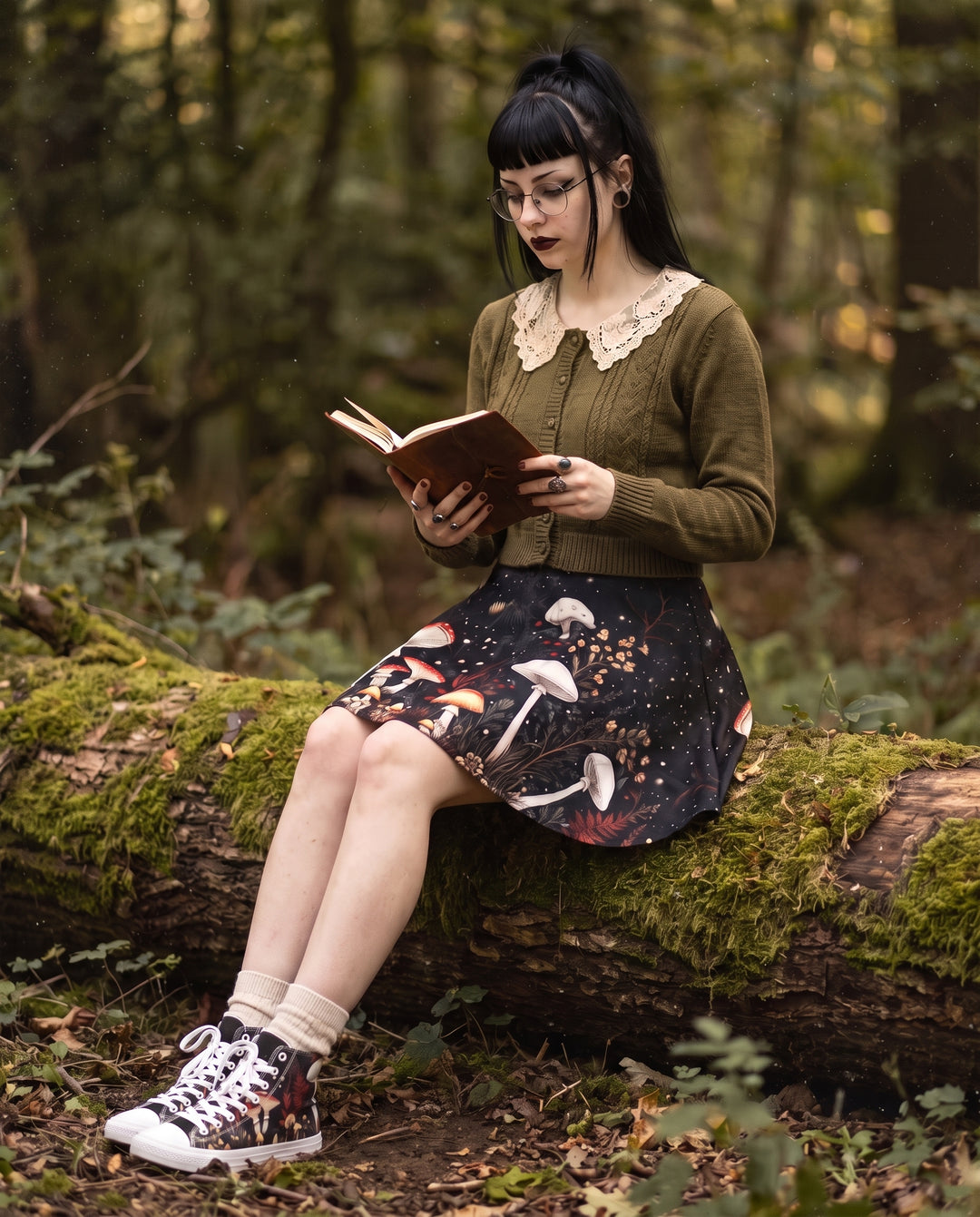 Faery Fungi Skater Skirt