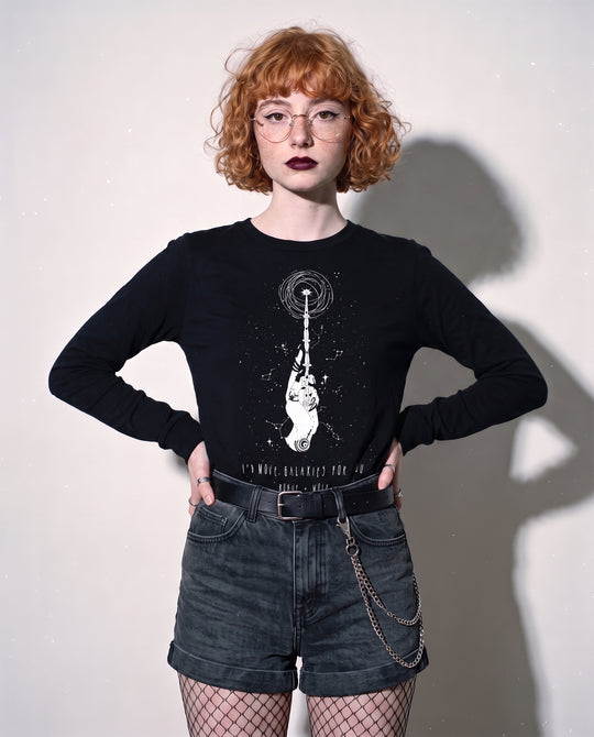 Cosmic Devotion Long Sleeve Tee worn by model