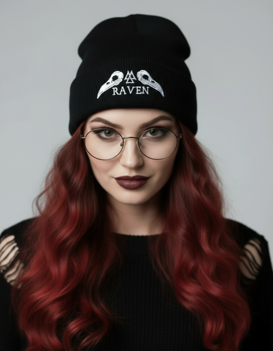 Raven Study Beanie