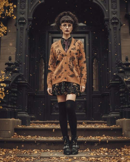 Ochre Herbology Knitted Cardigan