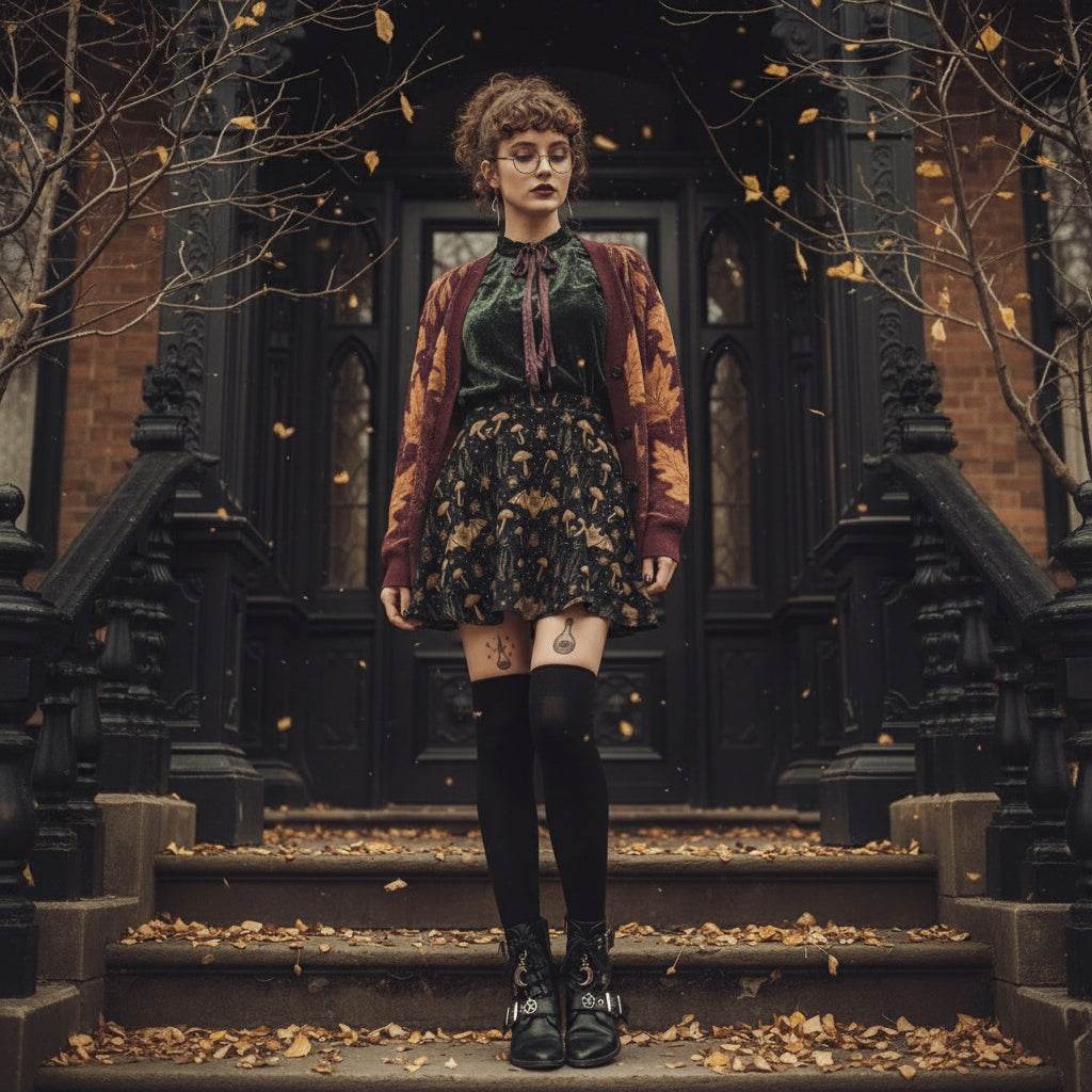 Oxblood Autumnalis Knitted Cardigan