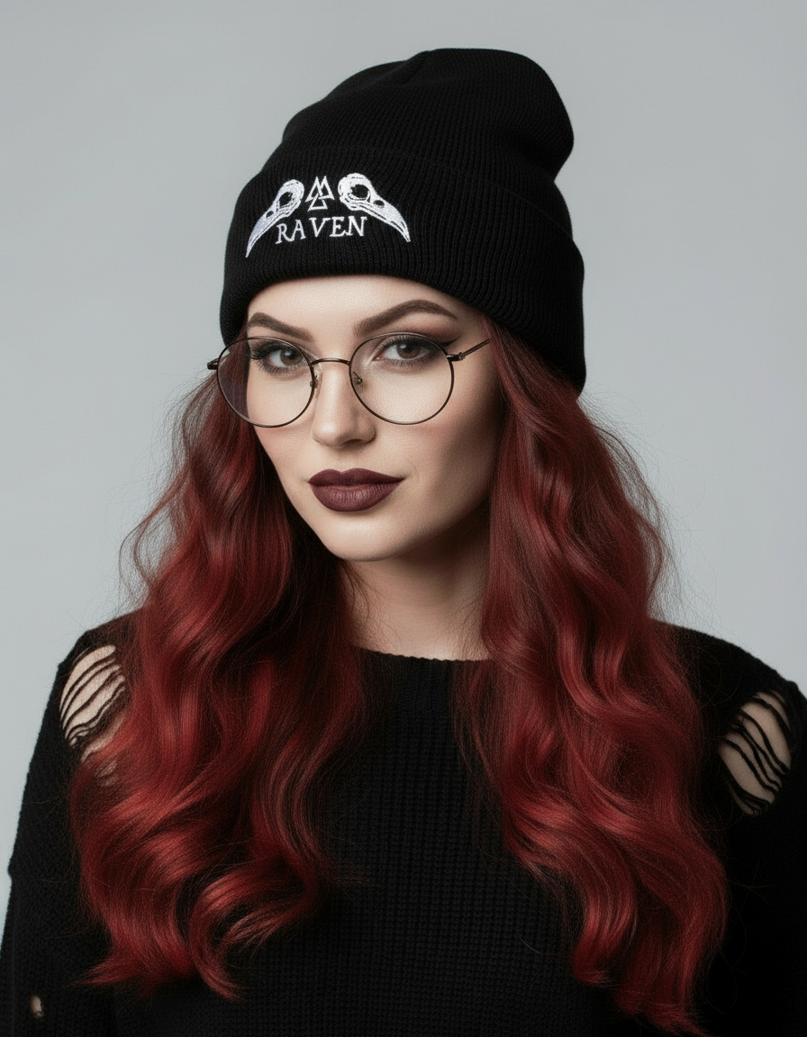 Raven Study Beanie