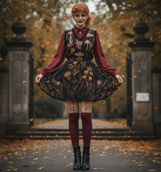 Folium Obscura Skater Skirt