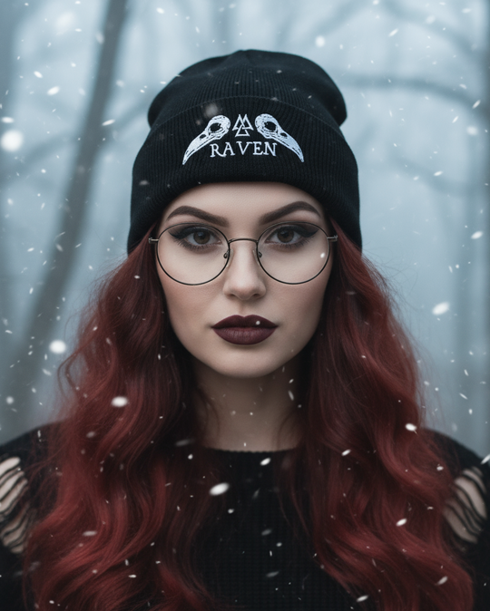 Raven Study Beanie