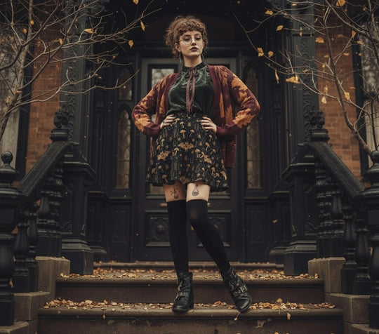 Oxblood Autumnalis Knitted Cardigan