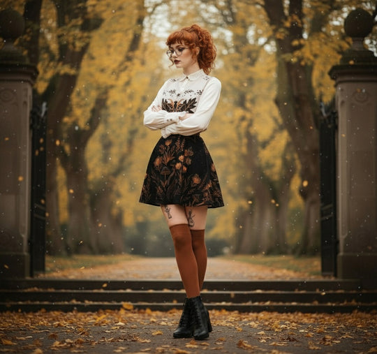 Folium Obscura Skater Skirt