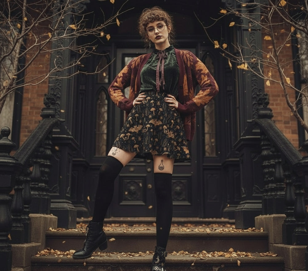 Oxblood Autumnalis Knitted Cardigan