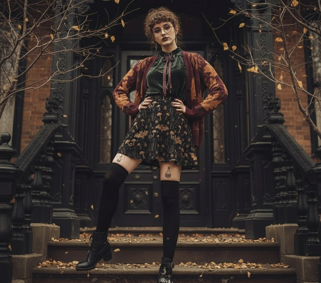 Oxblood Autumnalis Knitted Cardigan