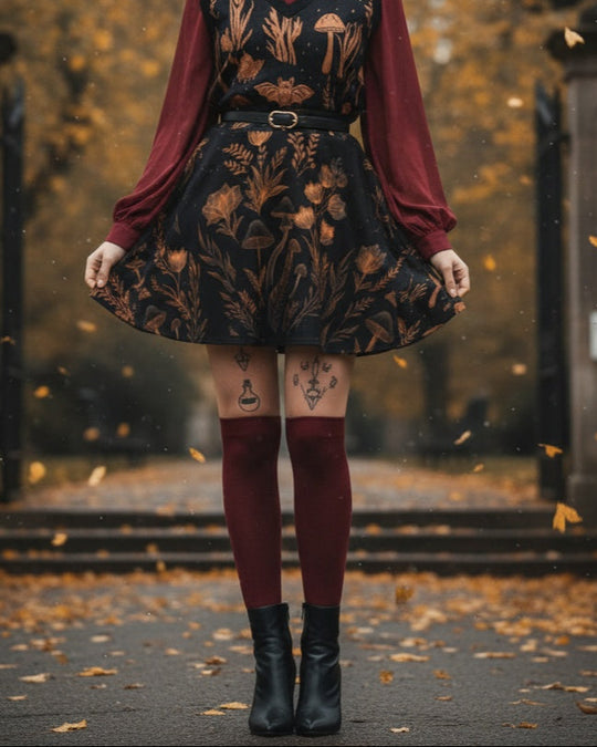 Folium Obscura Skater Skirt
