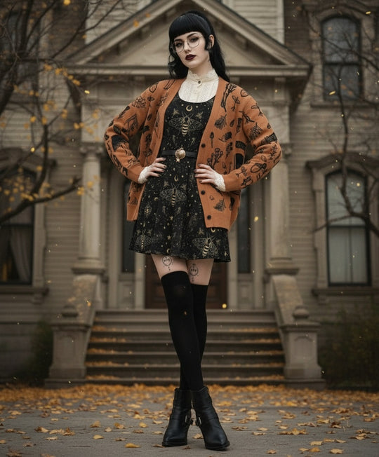 Ochre Herbology Knitted Cardigan