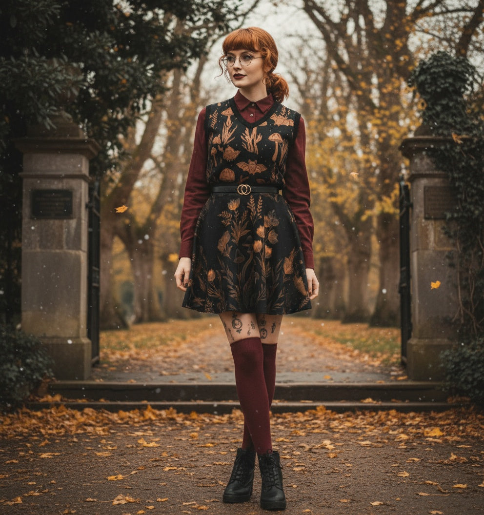 Folium Obscura Skater Skirt