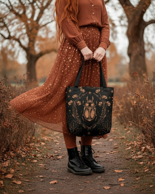 Black House Scarab Tote Bag