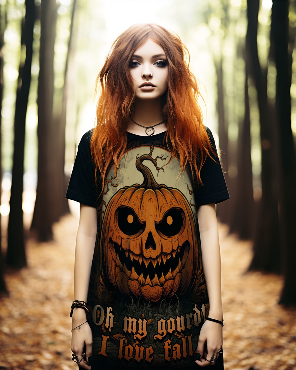 OMG! Tee Dress - Gothic Dark Academia Witchy Alt Style Halloween Grunge Occult T-shirt Dress