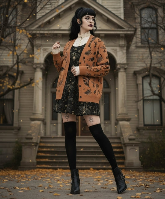 Ochre Herbology Knitted Cardigan