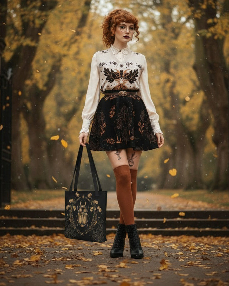 Black House Scarab Tote Bag